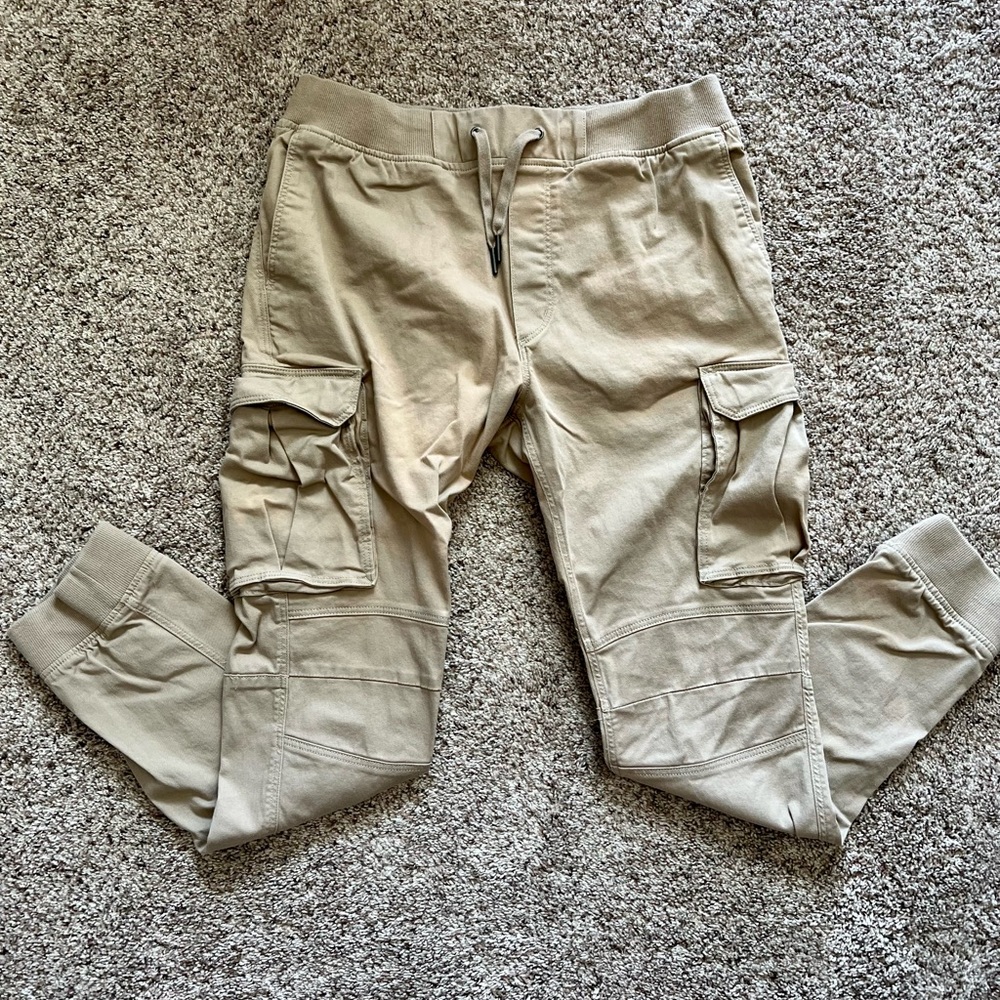 Mens H&M khaki jogger pants -M